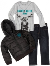 Kids Headquarters Boys 2-7 CK Biker 3 Piece Set Kids Headquarters Boys 2-7 CK Biker 3 Piece Set