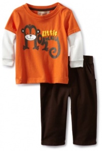 Kids Headquarters Baby-Boys Newborn Twofer Little Monkey Top With Jean, Orange, 3-6 Months Kids Headquarters Baby-Boys Newborn Twofer Little Monkey Top With Jean, Orange, 3-6 Months