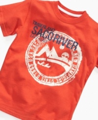 Time to relax. Lounging will be his favorite activity in this tranquil graphic t-shirt from Timberland. Time to relax. Lounging will be his favorite activity in this tranquil graphic t-shirt from Timberland.