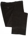 Ralph Lauren Mens Flat Front Black Corduroy Dress Pants