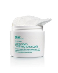 T-zone shine is thing of the past with our toner pads! Perfect for oily and combination skin to reduce mid-day shine without leaving your cheeks peeling or parched. With salicylic acid, smartsponge technology (self activating oil-control spheres), and dead cell digesting enzymes. Don't 'face' the day without them. (50 pads) T-zone shine is thing of the past with our toner pads! Perfect for oily and combination skin to reduce mid-day shine without leaving your cheeks peeling or parched. With salicylic acid, smartsponge technology (self activating oil-control spheres), and dead cell digesting enzymes. Don't 'face' the day without them. (50 pads)