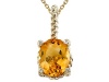 Genuine Citrine Pendant by Effy Collection® in 14 kt Yellow Gold LIFETIME WARRANTY