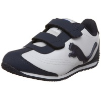 PUMA Speeder Illuminescent Velcro Fashion Sneaker (Toddler/Little Kid/Big Kid),White/New Navy/Strong Blue,9 M US Toddler PUMA Speeder Illuminescent Velcro Fashion Sneaker (Toddler/Little Kid/Big Kid),White/New Navy/Strong Blue,9 M US Toddler