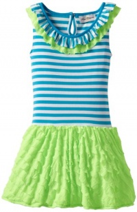 Rare Editions Girls 7-16 Tutu Dress, Turquoise/White/Lime, 10 Rare Editions Girls 7-16 Tutu Dress, Turquoise/White/Lime, 10