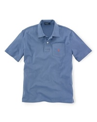 An adorable pocketed polo shirt is crafted from super-soft cotton jersey for a breathable, comfy fit. An adorable pocketed polo shirt is crafted from super-soft cotton jersey for a breathable, comfy fit.
