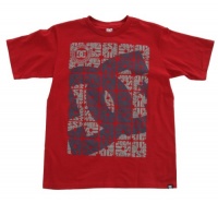 DC Apparel Boys 8-20 Square Up Tee, Deep Red, XLarge DC Apparel Boys 8-20 Square Up Tee, Deep Red, XLarge
