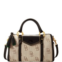 Dooney & Bourke Signature Jacquard Barrel Pocket Satchel, Black Dooney & Bourke Signature Jacquard Barrel Pocket Satchel, Black