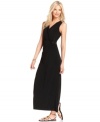 The sophisticated drape of Calvin Klein's silky stretch jersey maxi dress instantly elevates it to must-have status. Pair it with flat sandals for a chic, dressed-down look.