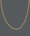 For a more modern look, this 14k gold bead chain fits the bill perfectly. Adjustable. Approximate length: 16-20 inches.