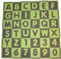 Tadpoles 36 Sq Ft ABC Floor Mat, Green/Brown Tadpoles 36 Sq Ft ABC Floor Mat, Green/Brown