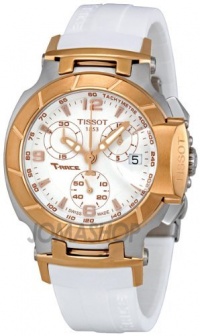 Tissot T Race Quartz White / Gold Women's Watch T048.217.27.017.00 Tissot T Race Quartz White / Gold Women's Watch T048.217.27.017.00