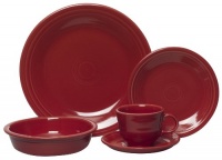 Fiesta 5-Piece Place Setting, Scarlet Fiesta 5-Piece Place Setting, Scarlet