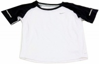Nike Boy's Miller Running White/Navy Dri-Fit T-Shirt (6) Nike Boy's Miller Running White/Navy Dri-Fit T-Shirt (6)