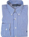 Polo Ralph Lauren Mens Big & Tall Striped Poplin Shirt