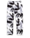 THE LOOKElastic waistbandAllover abstract printTHE MATERIAL97% polyester/3% spandexCARE & ORIGINMachine washMade in USA