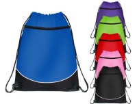 Pocket Two Tone Drawstring Bag Pocket Two Tone Drawstring Bag