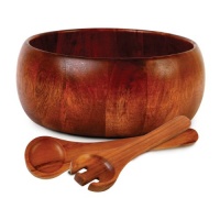 Gibson 3-Piece Laroda Salad Set, 10-inch, Acacia Wood Gibson 3-Piece Laroda Salad Set, 10-inch, Acacia Wood