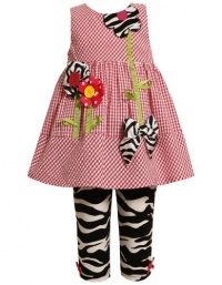 Size-5, Fuchsia, BNJ-7428R, 2-Piece Zebra Animal-Print Flower Stem Applique Seersucker Legging-Pants Set,Bonnie Jean Little Girls Party Dress Size-5, Fuchsia, BNJ-7428R, 2-Piece Zebra Animal-Print Flower Stem Applique Seersucker Legging-Pants Set,Bonnie Jean Little Girls Party Dress