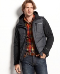 Break out your Boy Scout skills and be prepared for anything in this 3-in-1 water-resistant jacket from Columbia. Break out your Boy Scout skills and be prepared for anything in this 3-in-1 water-resistant jacket from Columbia.