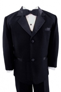 Gino Giovanni Usher Tuxedo Boy Black From Baby to Teen Gino Giovanni Usher Tuxedo Boy Black From Baby to Teen