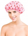 Betty Dain Stylish Design Terry Lined Shower Cap, The Socialite Collection, puppy Love