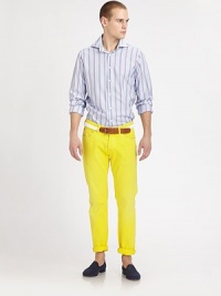 A brightly-colored alternative to the basic oxford, tailored in smoith, soft cotton.ButtonfrontCottonMachine washImported