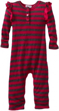 Splendid Littles Baby-girls Newborn Charcoal Stripe Thermal Playsuit, Raspberry, 6-12 Months Splendid Littles Baby-girls Newborn Charcoal Stripe Thermal Playsuit, Raspberry, 6-12 Months