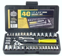 Great Neck PSO40 40 Piece 1/4-Inch and 3/8-Inch Drive Socket Set Great Neck PSO40 40 Piece 1/4-Inch and 3/8-Inch Drive Socket Set