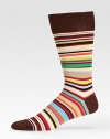 Soft and stretchy in a superior cotton knit with signature stripes allover. Mid-calf length 80% cotton/20% nylon Machine wash Made in Italy 