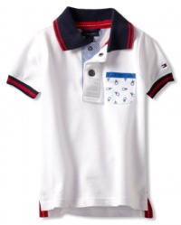 Tommy Hilfiger Boys 2-7 Short Sleeve Manuel Polo Shirt, White, 3 Regular Tommy Hilfiger Boys 2-7 Short Sleeve Manuel Polo Shirt, White, 3 Regular