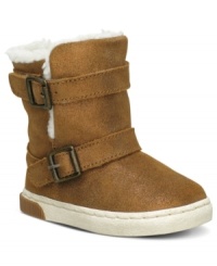 Adorable details on these Safi boots from Stride Rite gives your little one's outfit an extra elegant look. Adorable details on these Safi boots from Stride Rite gives your little one's outfit an extra elegant look.