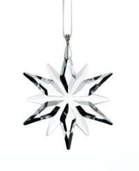 This exquisite clear crystal ornament adds a delicate touch of sparkle to your festive decorations. It comes on a white satin ribbon and the silhouette reflects the Christmas Ornament Annual Edition 2011. For even more impact, hang several Little Stars together on your tree or in a window. This exquisite clear crystal ornament adds a delicate touch of sparkle to your festive decorations. It comes on a white satin ribbon and the silhouette reflects the Christmas Ornament Annual Edition 2011. For even more impact, hang several Little Stars together on your tree or in a window.