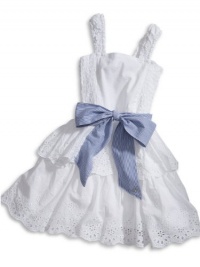 GUESS Kids Girls Little Girl GUESS Kids Girls Iconic Dress, WHITE (6)