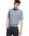 This soft t-shirt from Club Room Heritage works hard for your style so you don't have to.