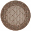 Nourison Zanzibar Highlights Brown 5.6-Feet Round Polyacrylic Area Rug