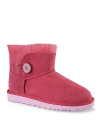 A trimmer take on UGG®'s classic, this medium-rise suede boot is trimmed with shearling and accented with a logo button at the side. A trimmer take on UGG®'s classic, this medium-rise suede boot is trimmed with shearling and accented with a logo button at the side.