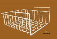 Under Shelf Basket Wrap Rack, White by DecoBros® Under Shelf Basket Wrap Rack, White by DecoBros®
