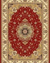 Safavieh Lyndhurst Collection LNH329C Red and Ivory Area Rug, 5-Feet 3-Inch by 7-Feet 6-Inch