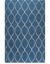 Jill Rosenwald Rugs Fallon Blue/Ivory Rug 5' x 8'