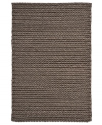 The softest wool and felt fibers are here hand-woven in India to replicate the handsome, rugged look of nautical sweaters in the Spinnaker Knit area rug from Lauren Ralph Lauren. A clean and simple, yet authentic staple made for any modern home. The softest wool and felt fibers are here hand-woven in India to replicate the handsome, rugged look of nautical sweaters in the Spinnaker Knit area rug from Lauren Ralph Lauren. A clean and simple, yet authentic staple made for any modern home.