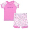 Calvin Klein Girls 2-6X Short Set, Pink, 4T