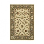 Evoking the neutral hues and natural beauty of Big Sur, Karastan's Sierra Mar Collection blends modern comfort with the world's richest textile traditions. This Karastan rug features a time-honored floral pattern framed by a verdant border for depth and contrast. Space dyed yarns create a radiant color stria to complement both modern and traditional interiors.