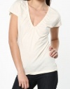 Ralph Lauren Womens Cream Knit Top In Medium