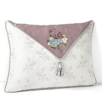 This romantic Waterford sham boasts a multicolor floral pattern in cool shades of plum, green, slate blue and soft yellow on a silver ground. Resplendent details such as a silver twist cord and a luminous silver sprig pattern reverse bring heirloom elegance to your bedroom. This romantic Waterford sham boasts a multicolor floral pattern in cool shades of plum, green, slate blue and soft yellow on a silver ground. Resplendent details such as a silver twist cord and a luminous silver sprig pattern reverse bring heirloom elegance to your bedroom.