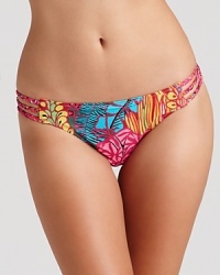 A haute take on Hawaiian print, Nanette Lepore's floral bikini bottom is a must for the tropic temptress. It partners with the matching top for a splash of sultry. A haute take on Hawaiian print, Nanette Lepore's floral bikini bottom is a must for the tropic temptress. It partners with the matching top for a splash of sultry.