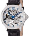 Stuhrling Original Men's 170.33152 Classic Delphi Helix Automatic Skeleton Silver Tone Watch