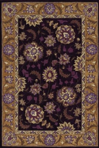 Dalyn Rugs Galleria Gl 5 Eggplant, 3-Feet 6 by 5-Feet 6-Inch