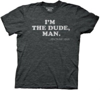 Big Lebowski I'm the Dude Man Gray Heathered Men's Tee Big Lebowski I'm the Dude Man Gray Heathered Men's Tee