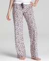 PJ Salvage's blush pink, leopard-print pants are super soft and spot-on for bedtime.