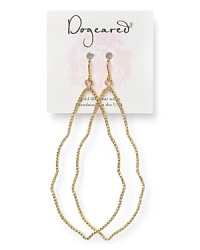 For a dose of medina-inspired glamour, add Dogeared's sparking gold-dipped earrings to your collection.